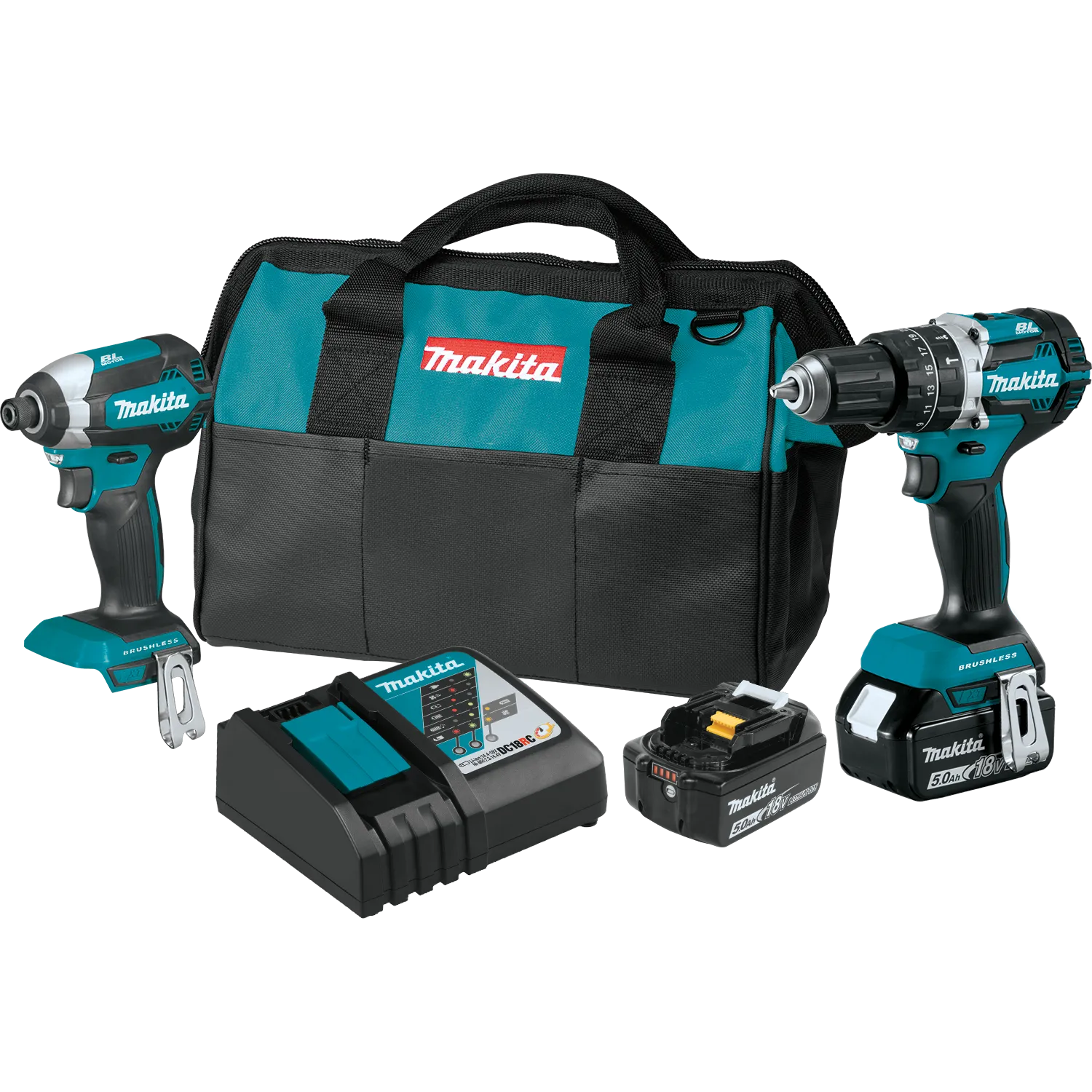 18V LXT® Lithium‑Ion Brushless Cordless 2‑Pc. Combo Kit (5.0Ah)