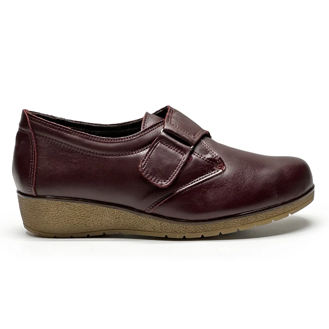 7540 Zapato Velcro Burdeos