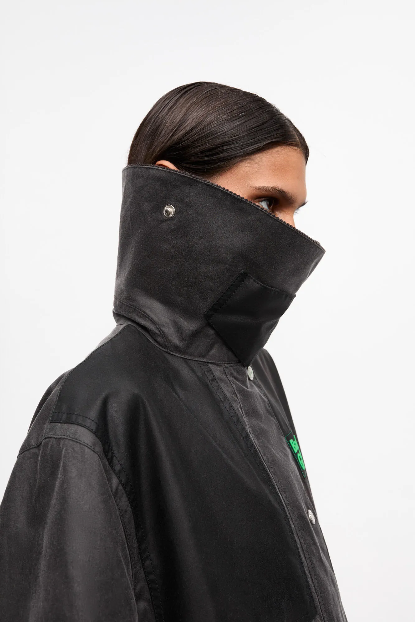 Abrigo encerado Ganni x Barbour