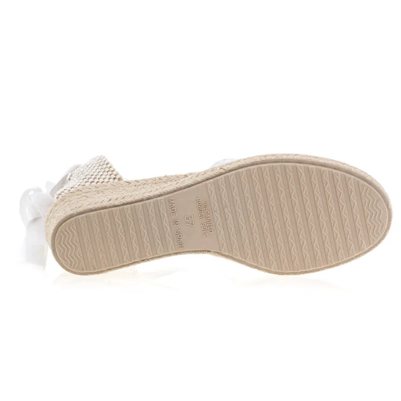 Alpargatas / suela de cuerda mujer blanco