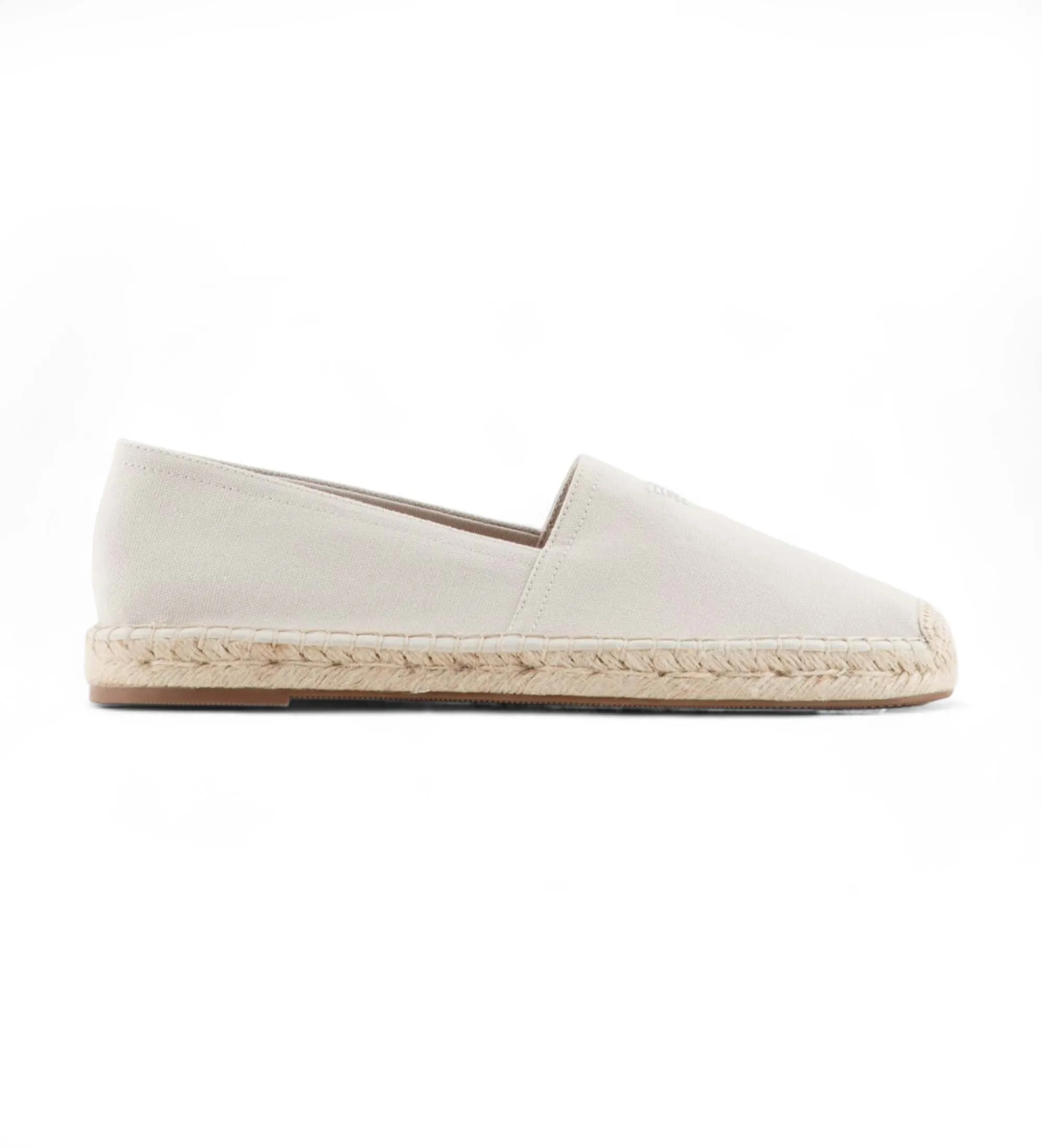 Alpargatas con bordado de águila beige