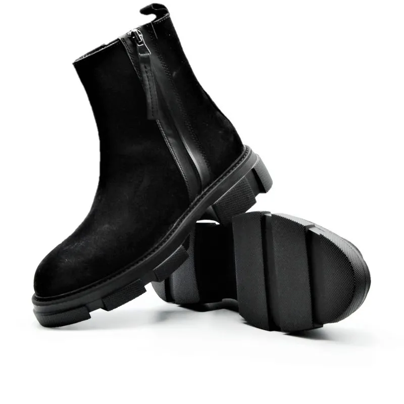 ALPE 4124 1105 Negro. Botín liso mujer