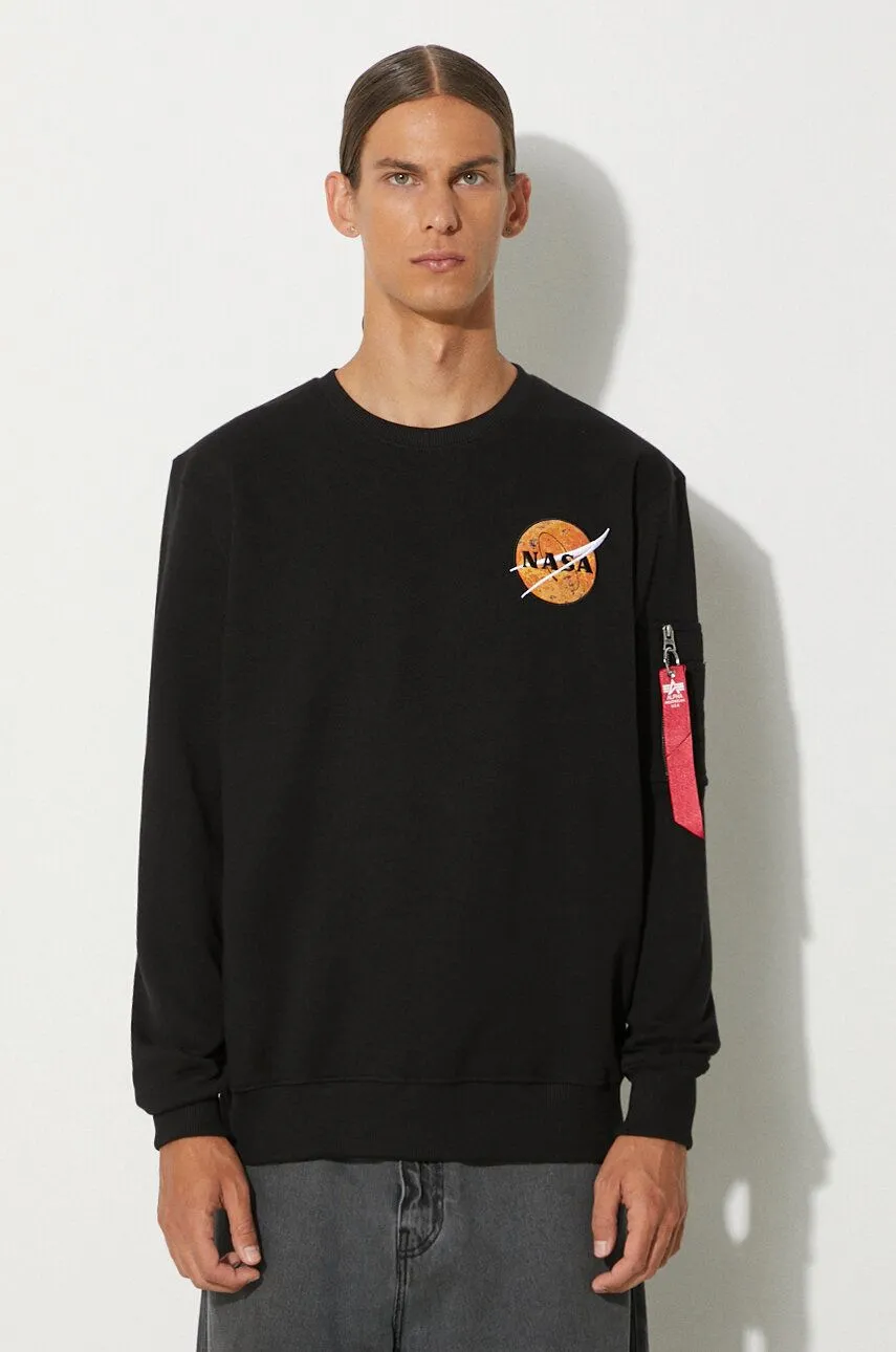 Alpha Industries NASA Davinci Print Crewneck Sweatshirt