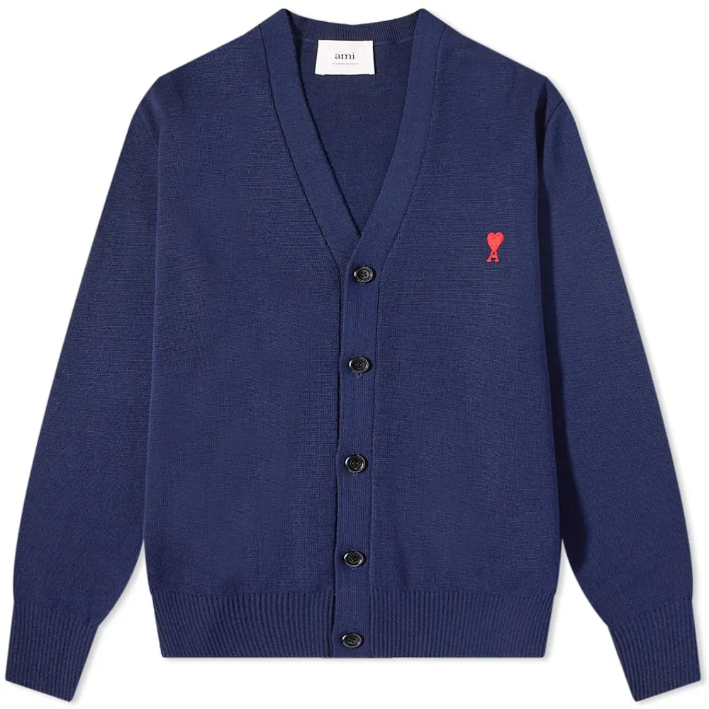 AMI Tonal Small A Heart Cardigan
