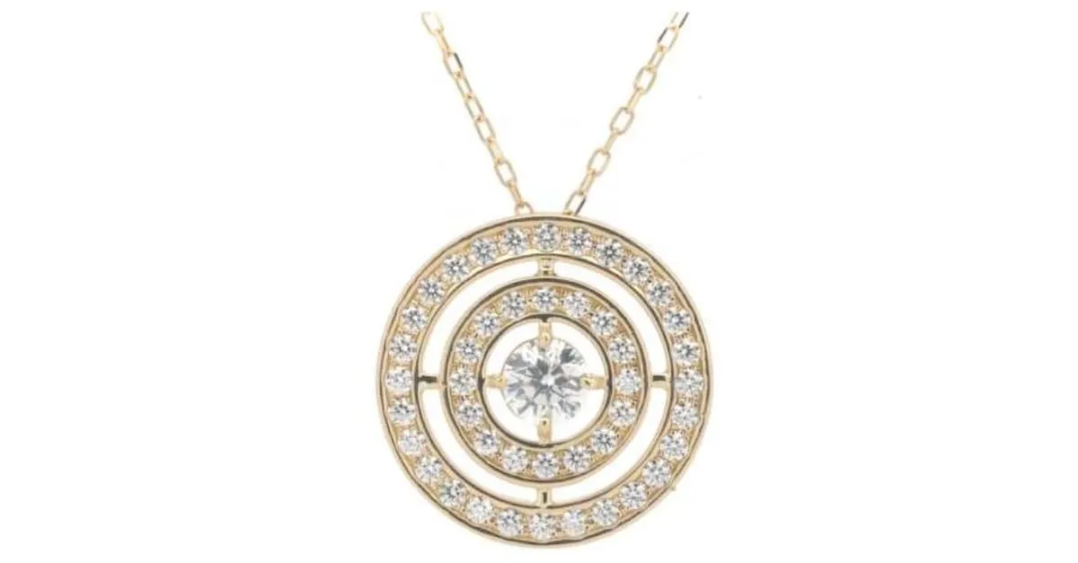 & Other Stories Collar de diamante Lazare K18YG 0.70ct en excelente estado Dorado 