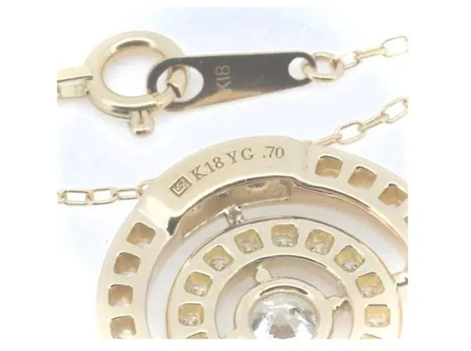 & Other Stories Collar de diamante Lazare K18YG 0.70ct en excelente estado Dorado 