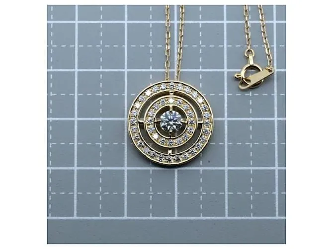 & Other Stories Collar de diamante Lazare K18YG 0.70ct en excelente estado Dorado 