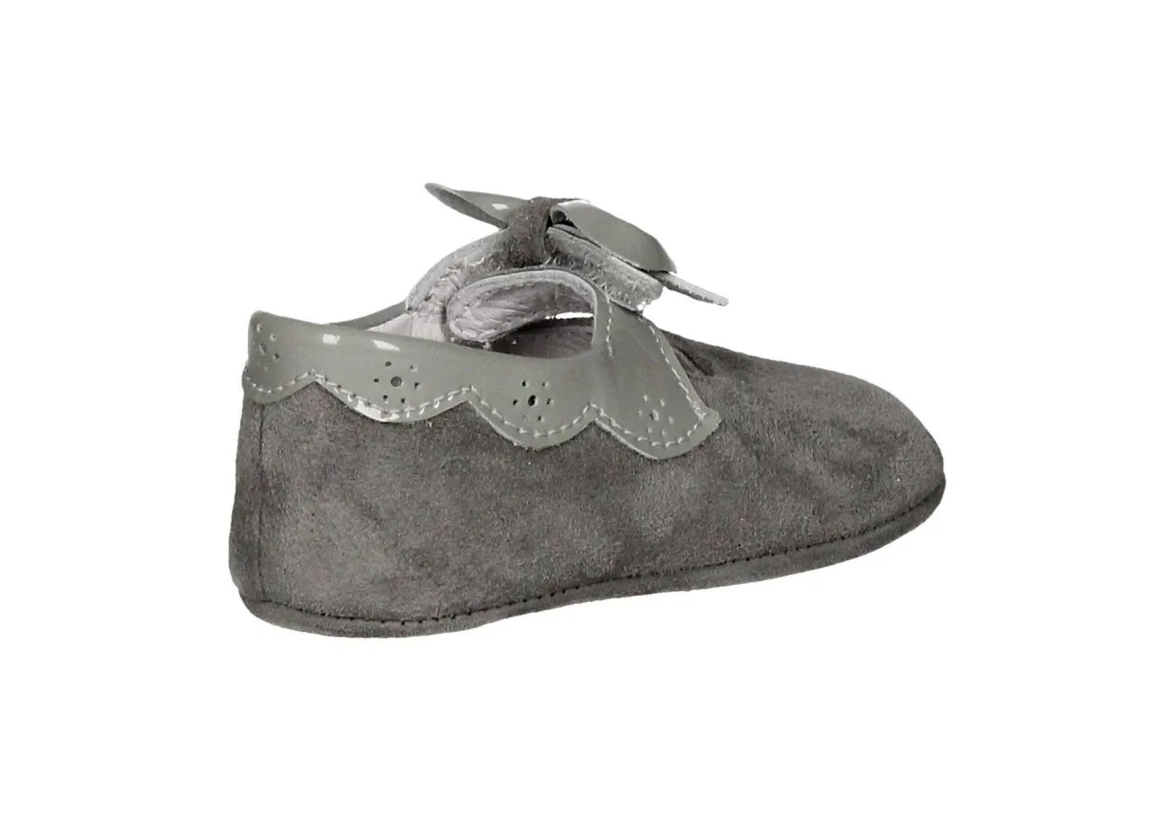 Angelito Ante Gris Lazo Con Velcro