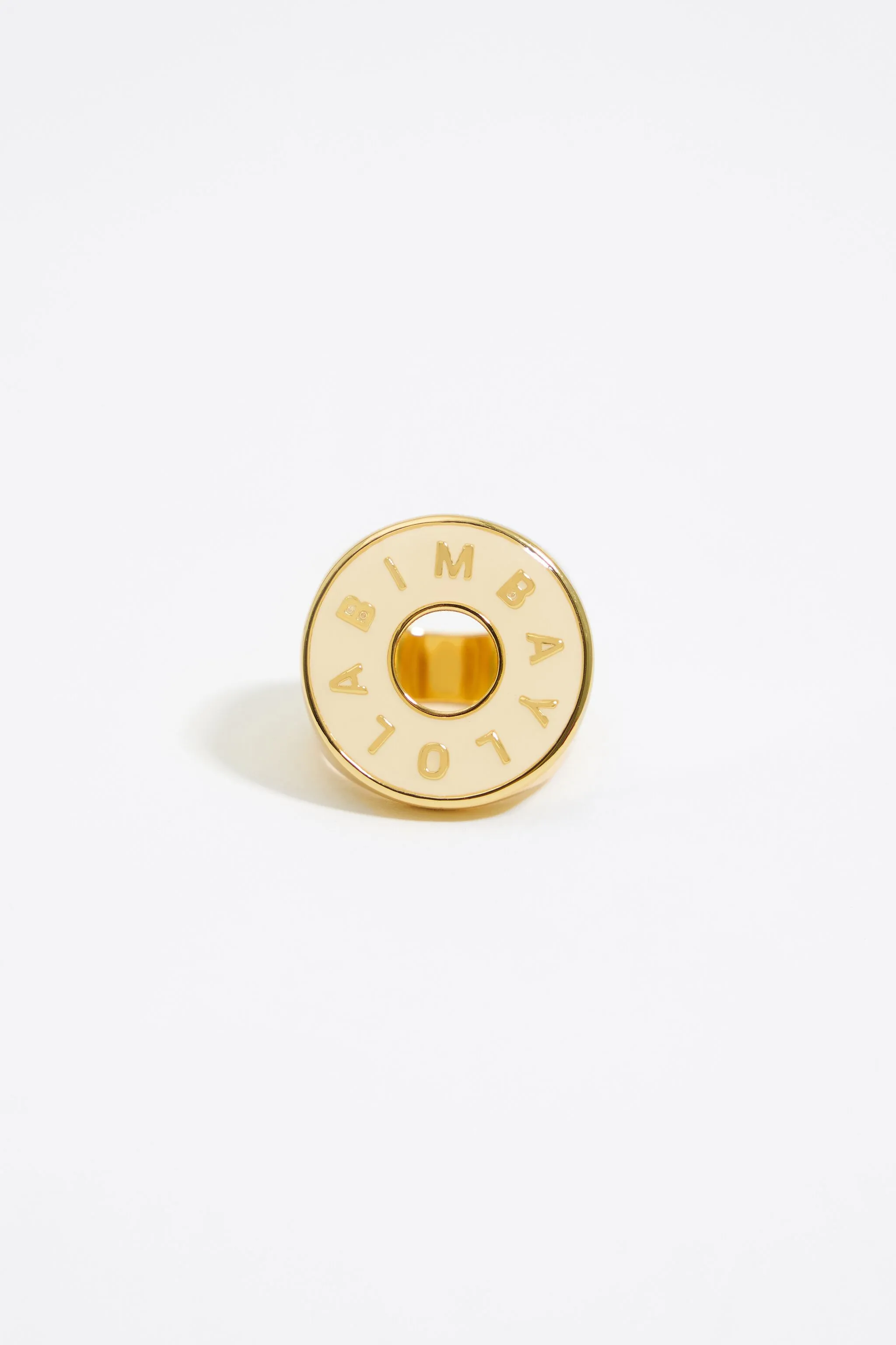 Anillo logo marfil