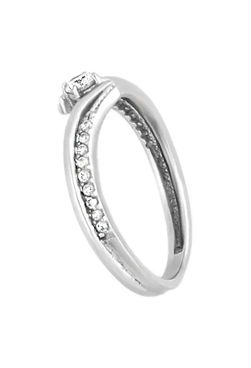 ANILLO ORO BLANCO CON CIRCONITAS BRAZO CRUZADO PARA MUJER 243_17701364