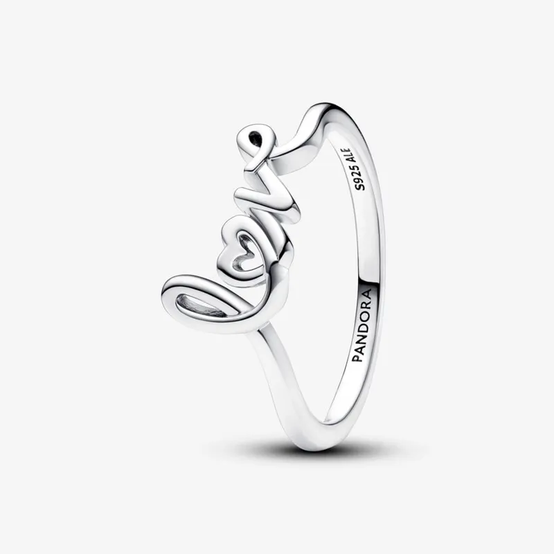 Anillo Pandora Love Escrito a Mano 193058C00
