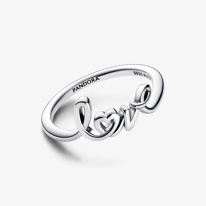 Anillo Pandora Love Escrito a Mano 193058C00