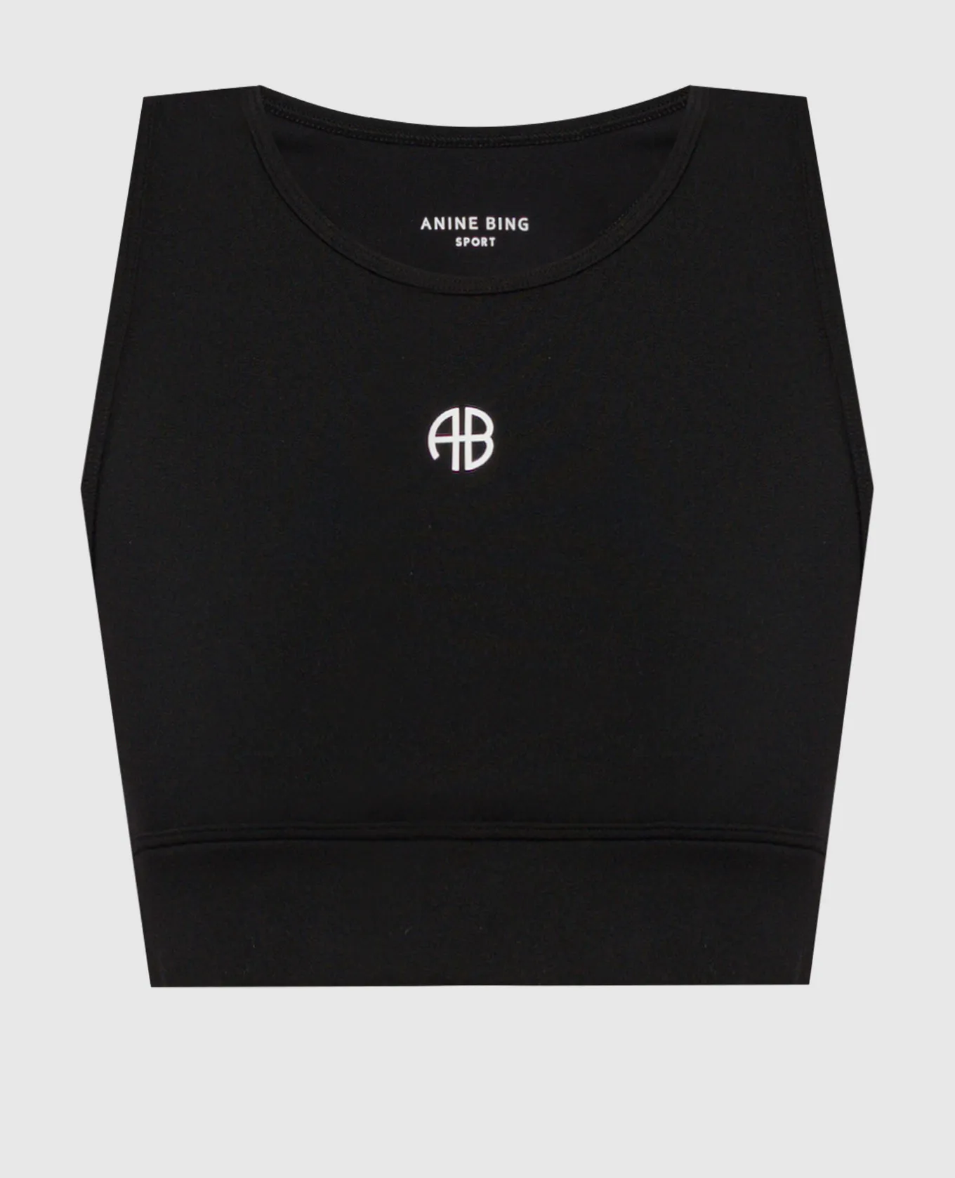 Anine Bing Black top with logo emblem