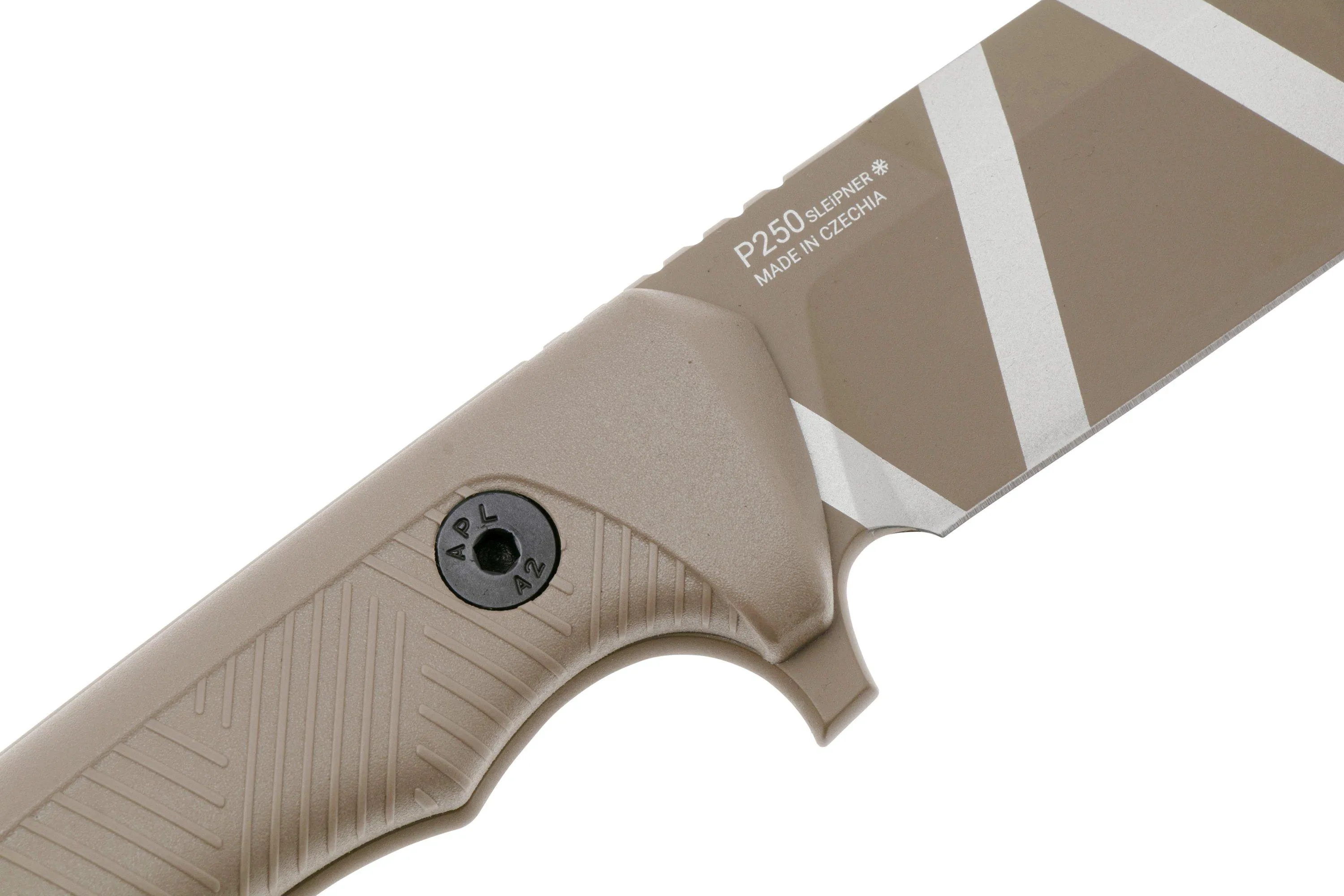ANV P250 P250006 CERAKOTE COYOTE CAMO SLEIPNER, COYOTE GRNPU, CUCHILLO DE SUPERVIVENCIA