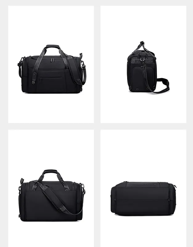 ARCTIC HUNTER bolsa de viaje LX00021, plegable, 30L, negro