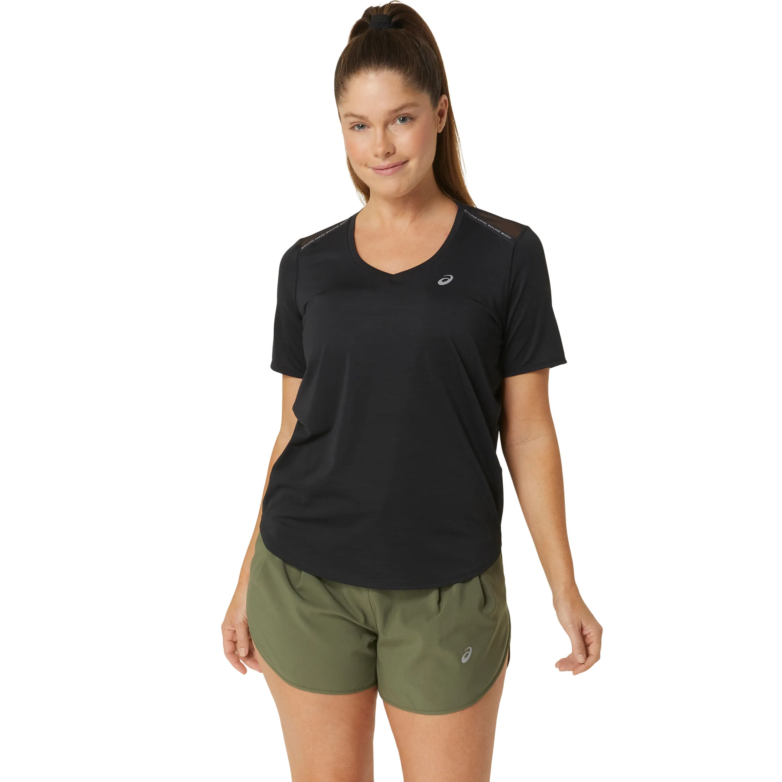 ASICS ROAD VNECK CAMISETA DE RUNNING MUJERES