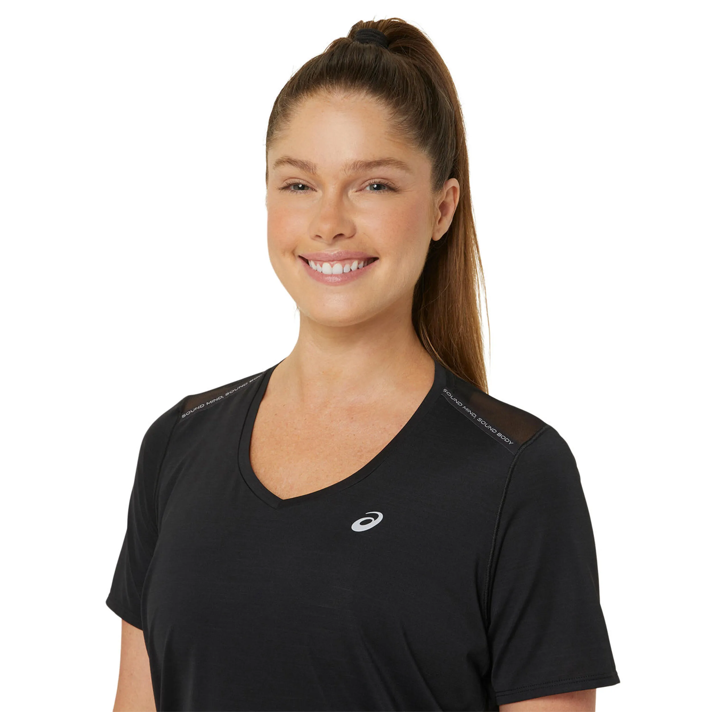 ASICS ROAD VNECK CAMISETA DE RUNNING MUJERES