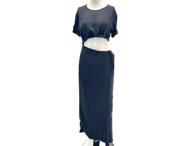 Autre Marque CHRISTOPHER ESBER Vestidos T.Reino Unido 8 Viscosa Negro 