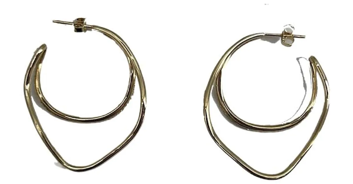 Autre Marque NO FIRMADO / ARETES T. Metal Dorado 