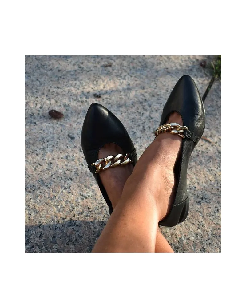 Bailarina de piel CADENA top3shoes 21729