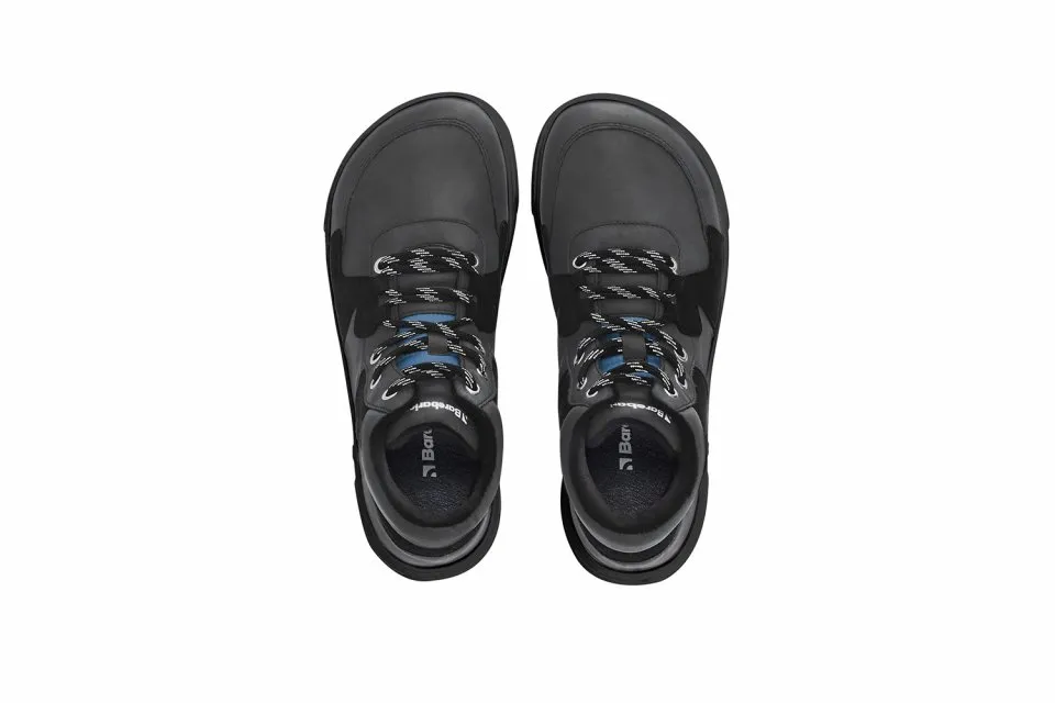BAREFOOT SNEAKERS BAREBARICS LYNX  DARK GREY & BLACK