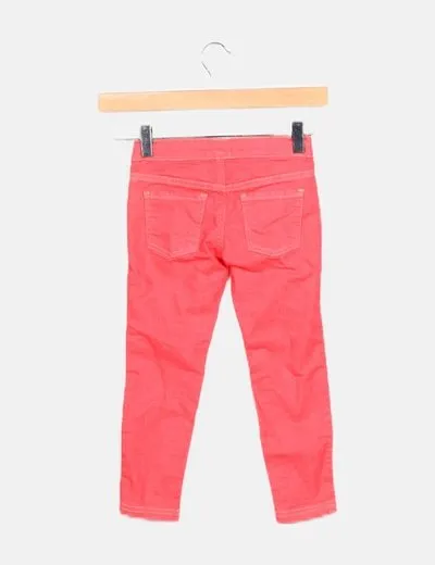 Benetton Pantalón denim rosa
