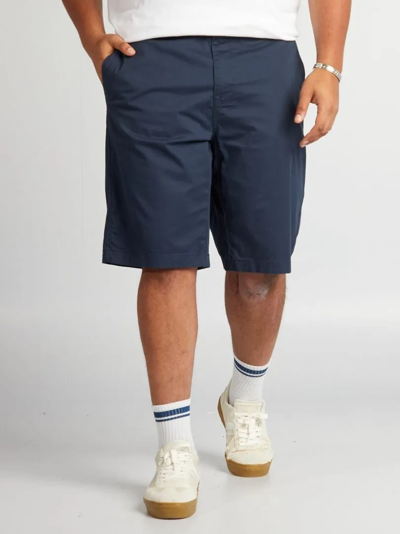 BERMUDAS TIPO CHINO  AZUL