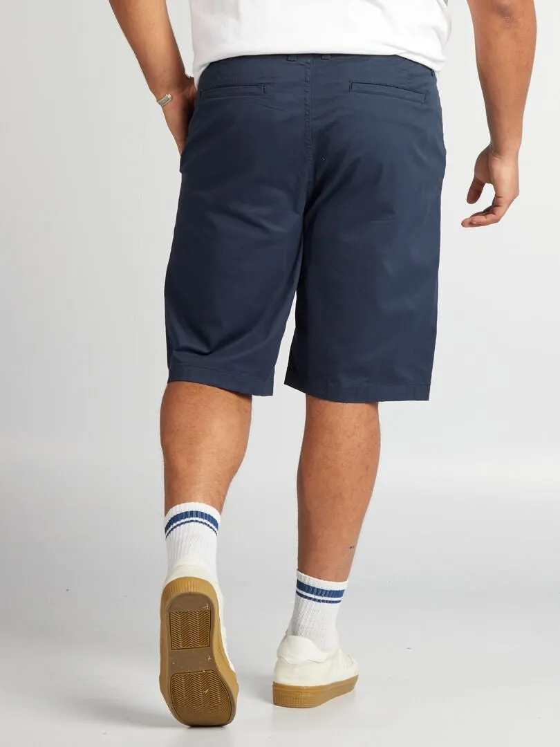 BERMUDAS TIPO CHINO  AZUL