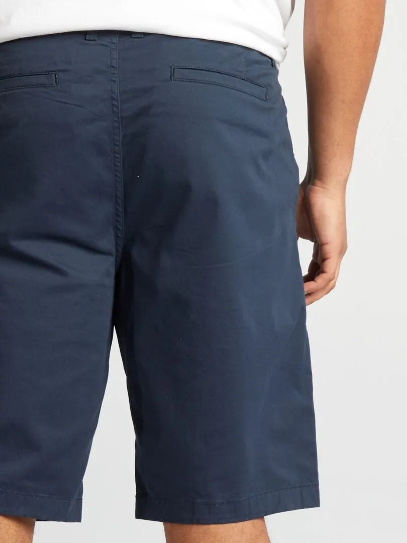 BERMUDAS TIPO CHINO  AZUL