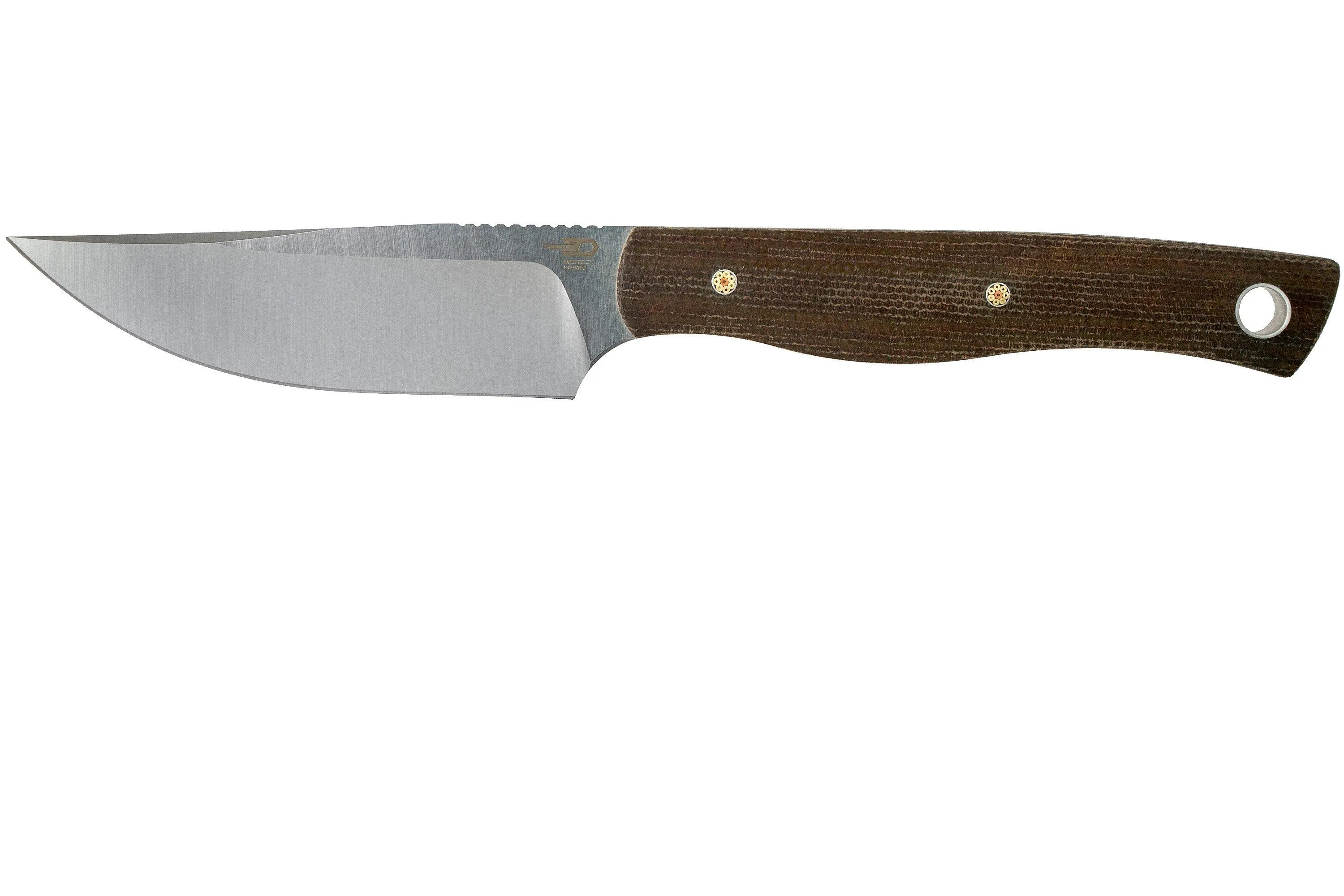 Bestech Heidi Blacksmith #1 BFK01E Brown Canvas Micarta