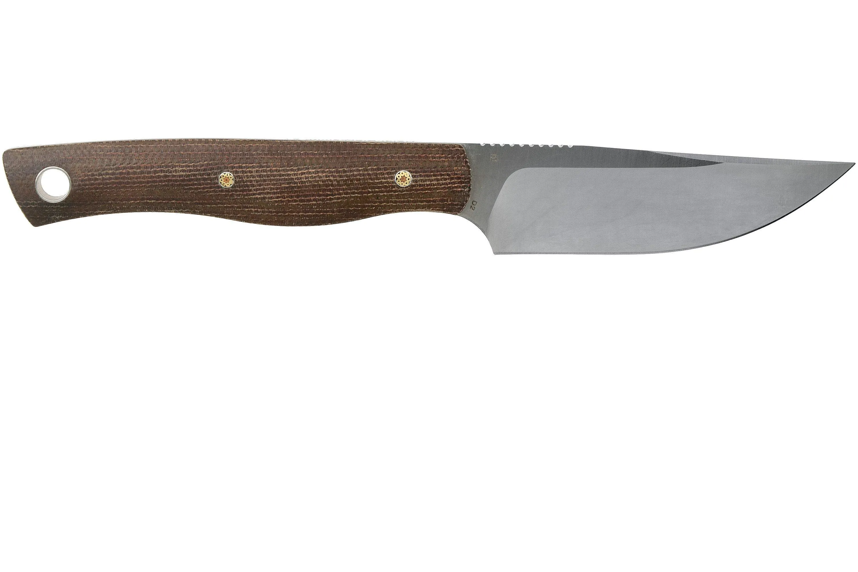 Bestech Heidi Blacksmith #1 BFK01E Brown Canvas Micarta