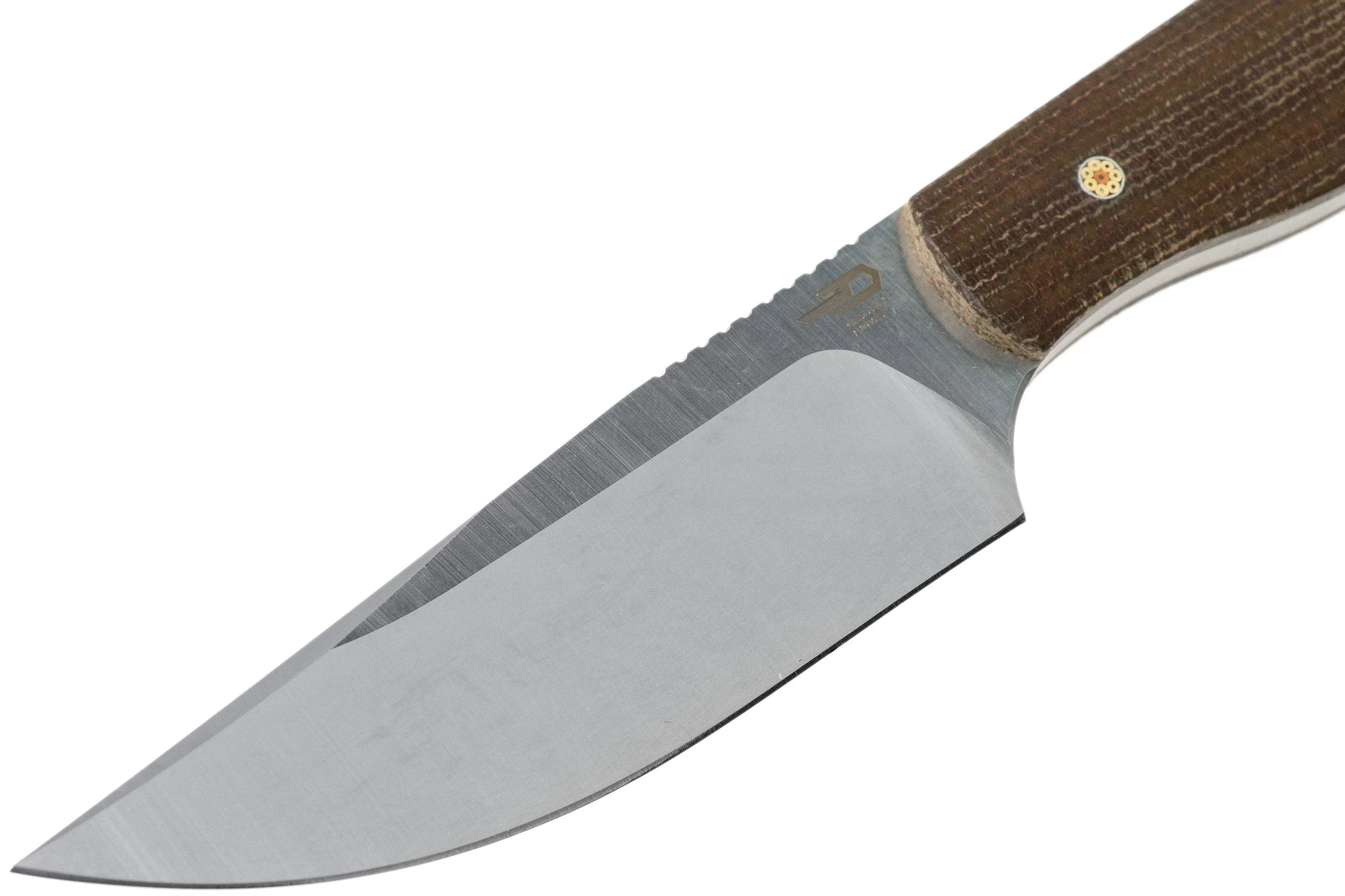 Bestech Heidi Blacksmith #1 BFK01E Brown Canvas Micarta
