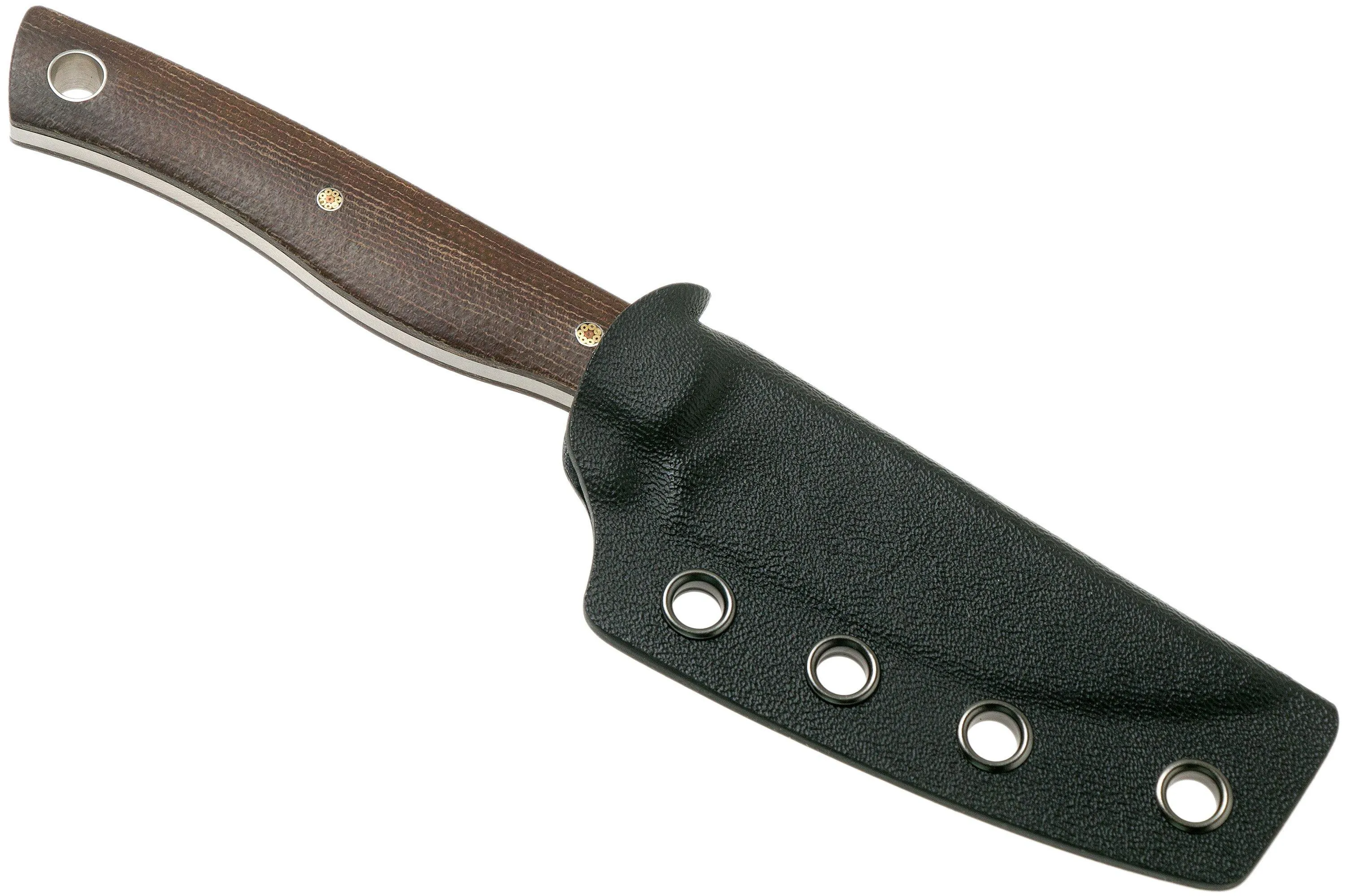 Bestech Heidi Blacksmith #1 BFK01E Brown Canvas Micarta