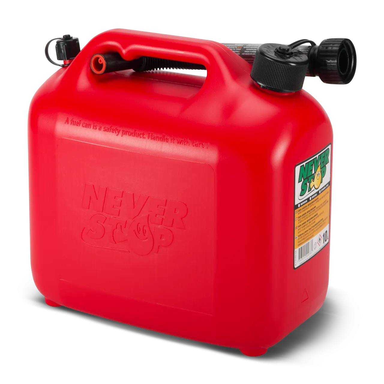 Bidón de Combustible Never Stop con AutoStop 10 L Rojo
