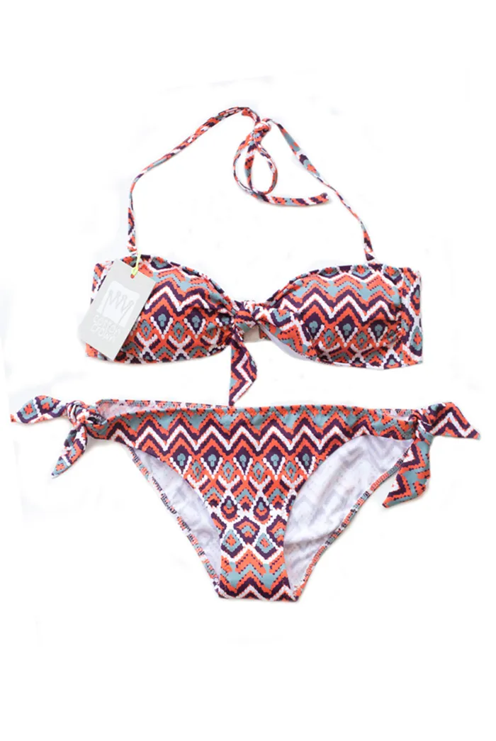 Bikini bandeau Étnico