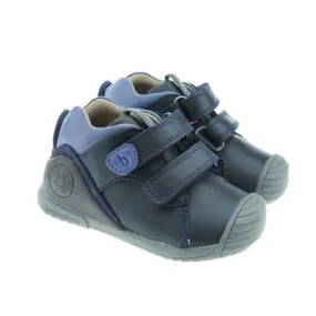 BIOMECANICSZapatillas piel doble velcro bebé Biomecanics 221122A