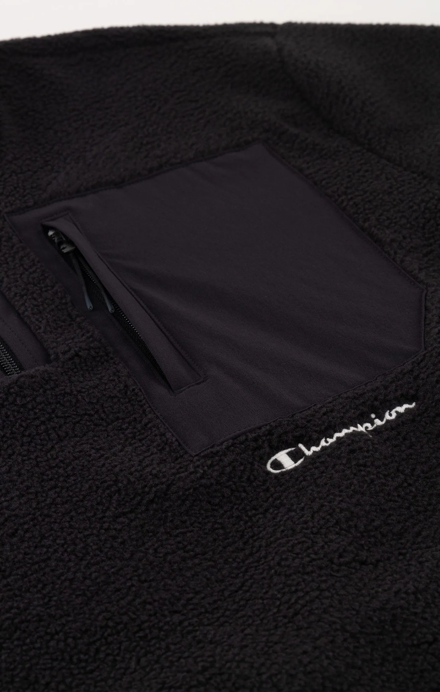 Black Sudadera ecológica con media cremallera