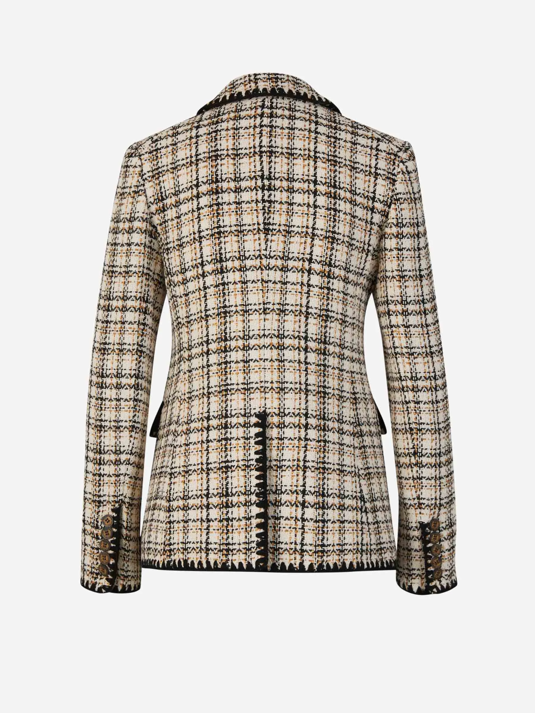 Blazer Tweed Crochet