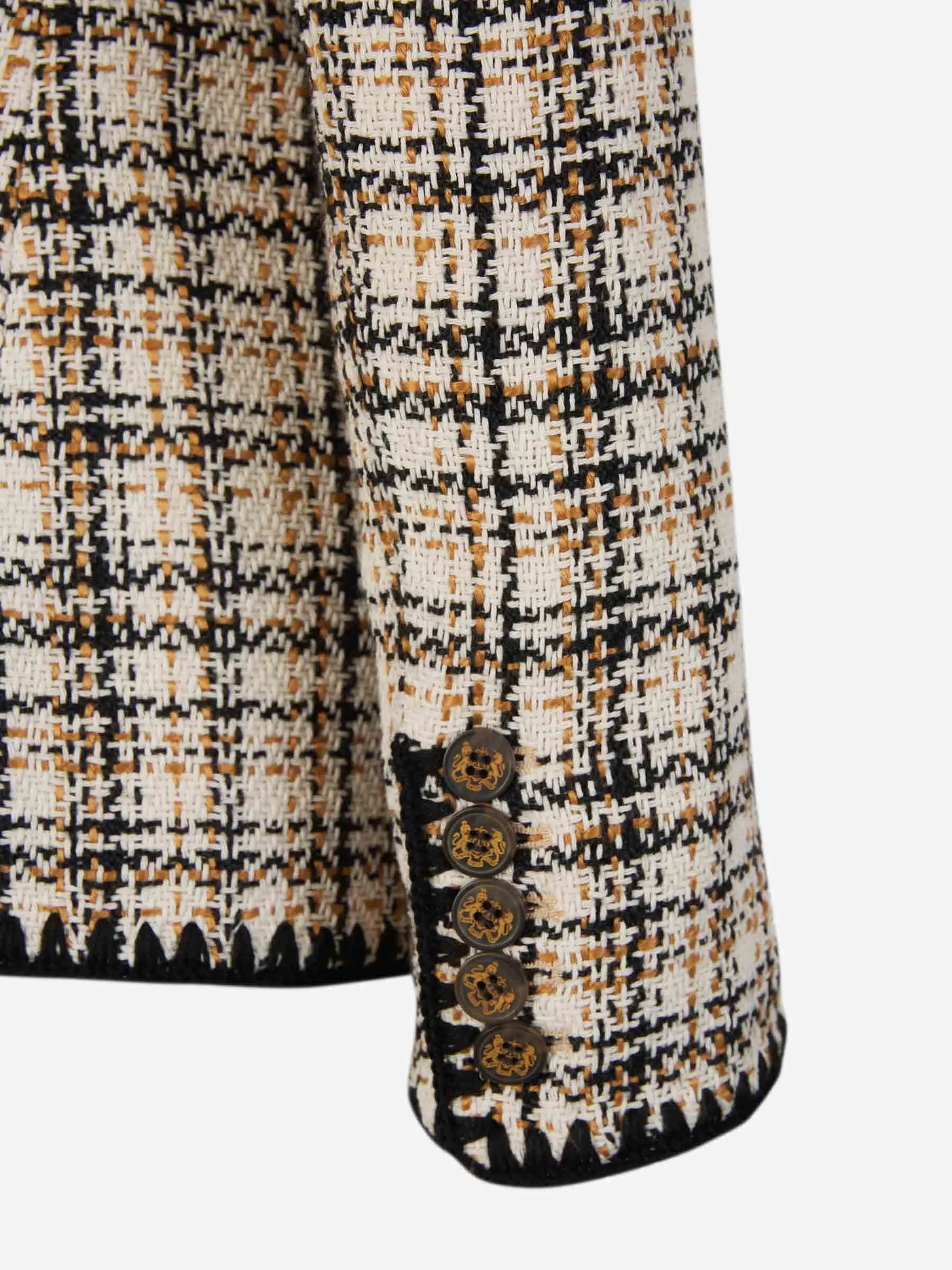 Blazer Tweed Crochet