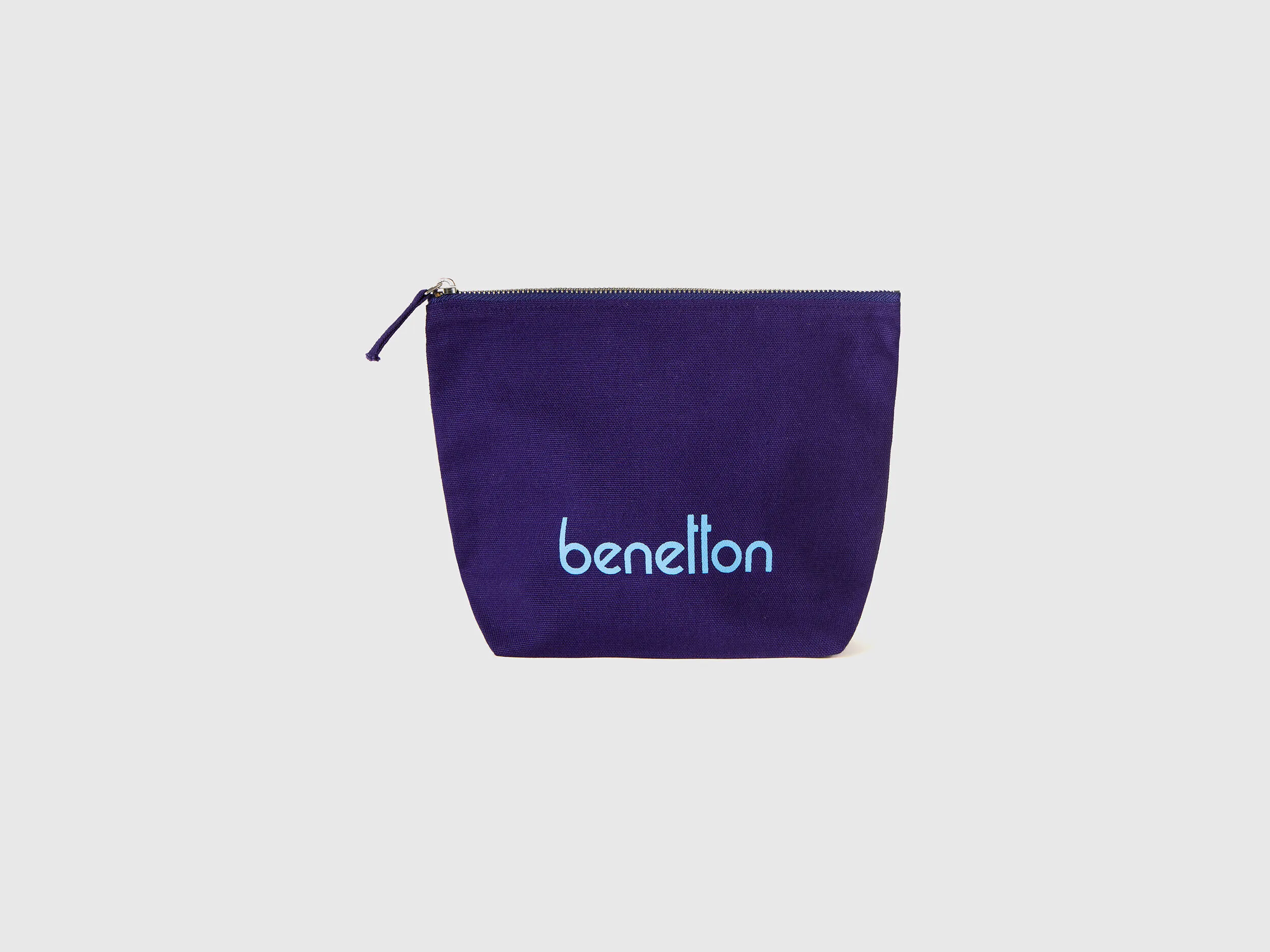 Blue clutch in pure cotton