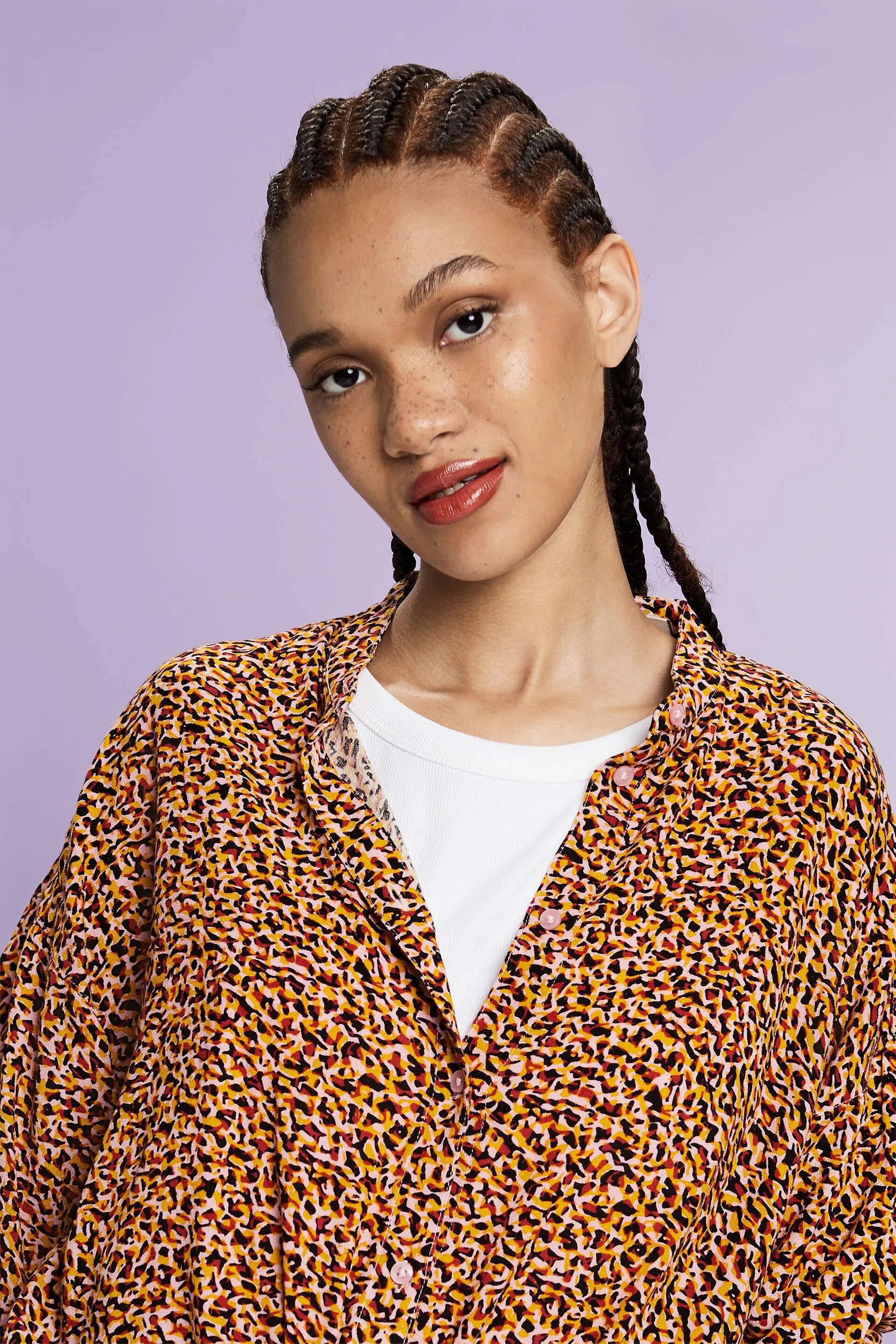 Blusa con estampado, LENZING™ ECOVERO™