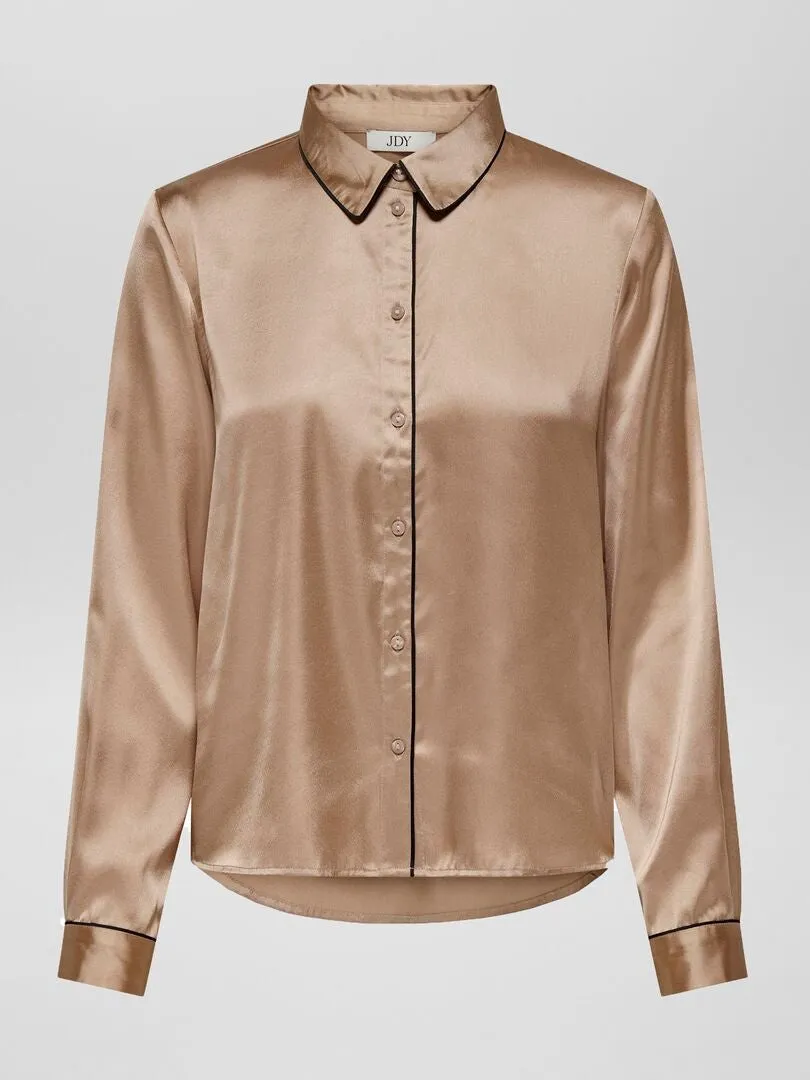 BLUSA DE RASO 'JDY'  BEIGE