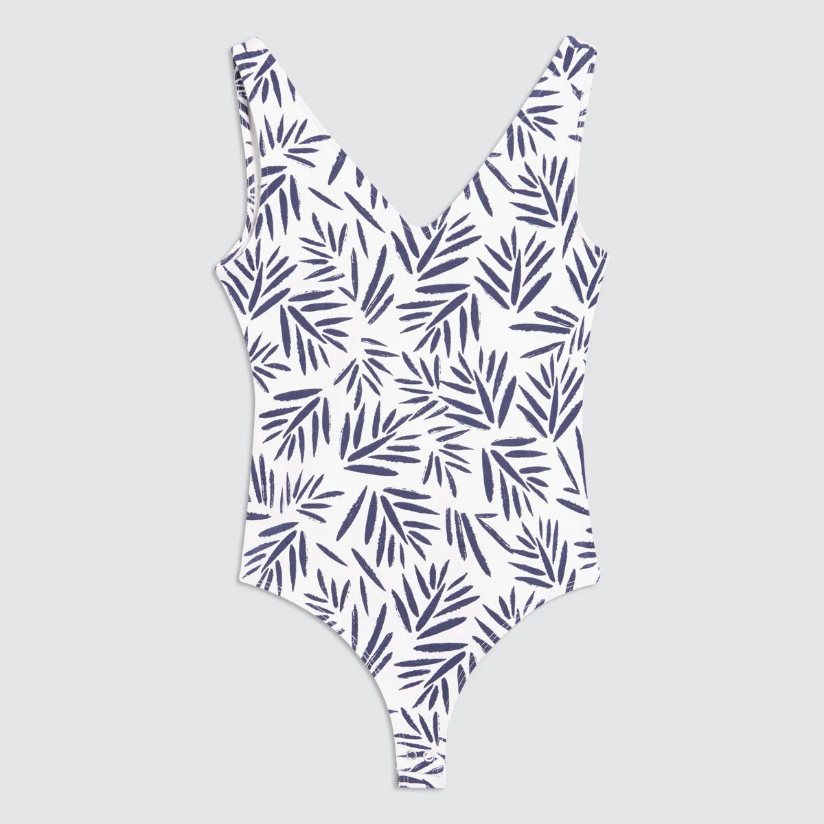 Body Estampado Con Escote En V