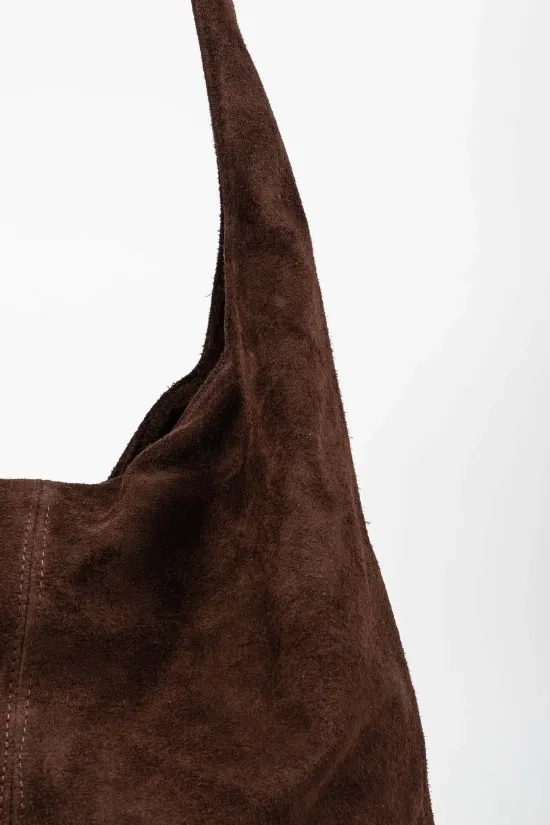 BOLSO DE PIEL LEONI  MARRON OSCURO