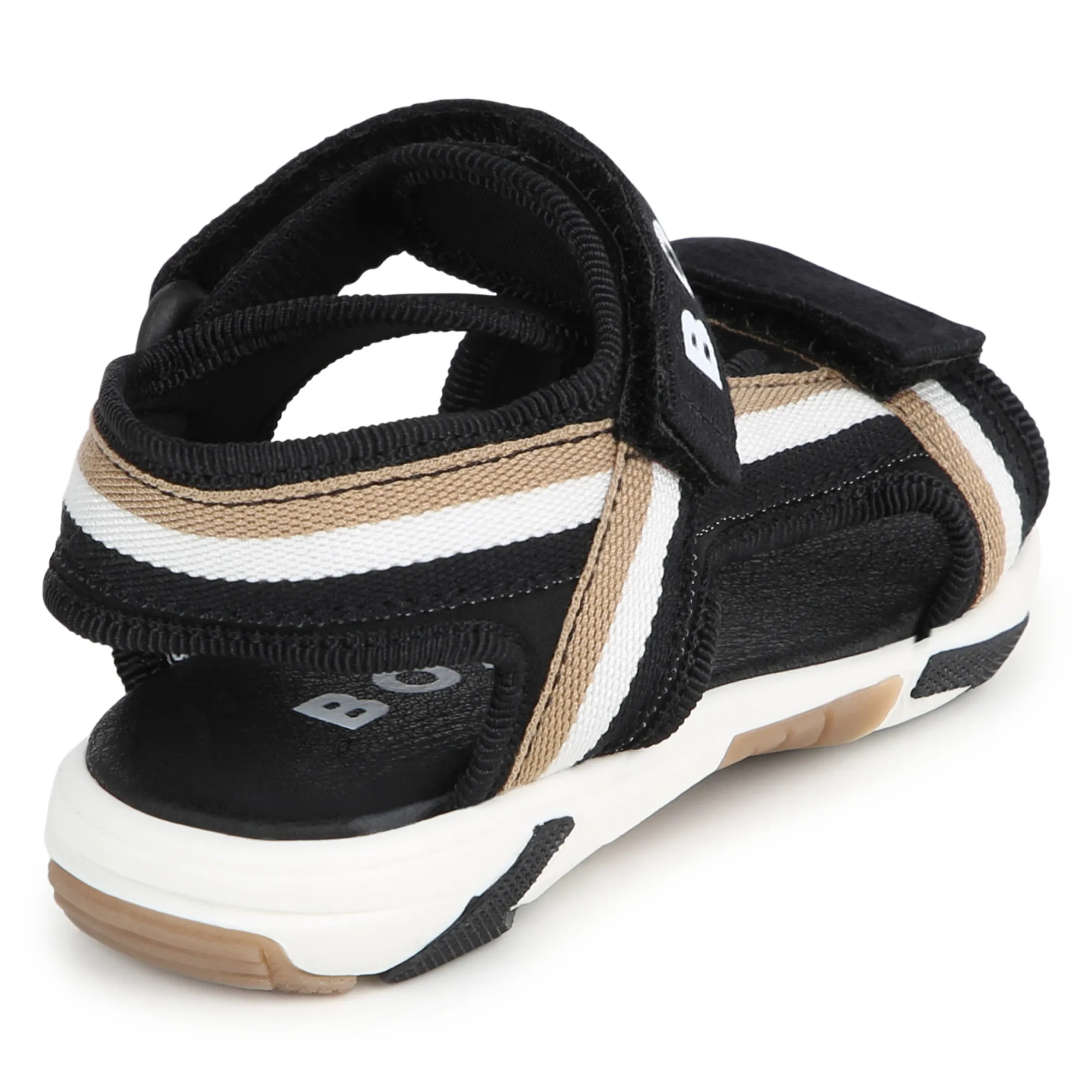 BOSS Sandalias de rayas y velcro