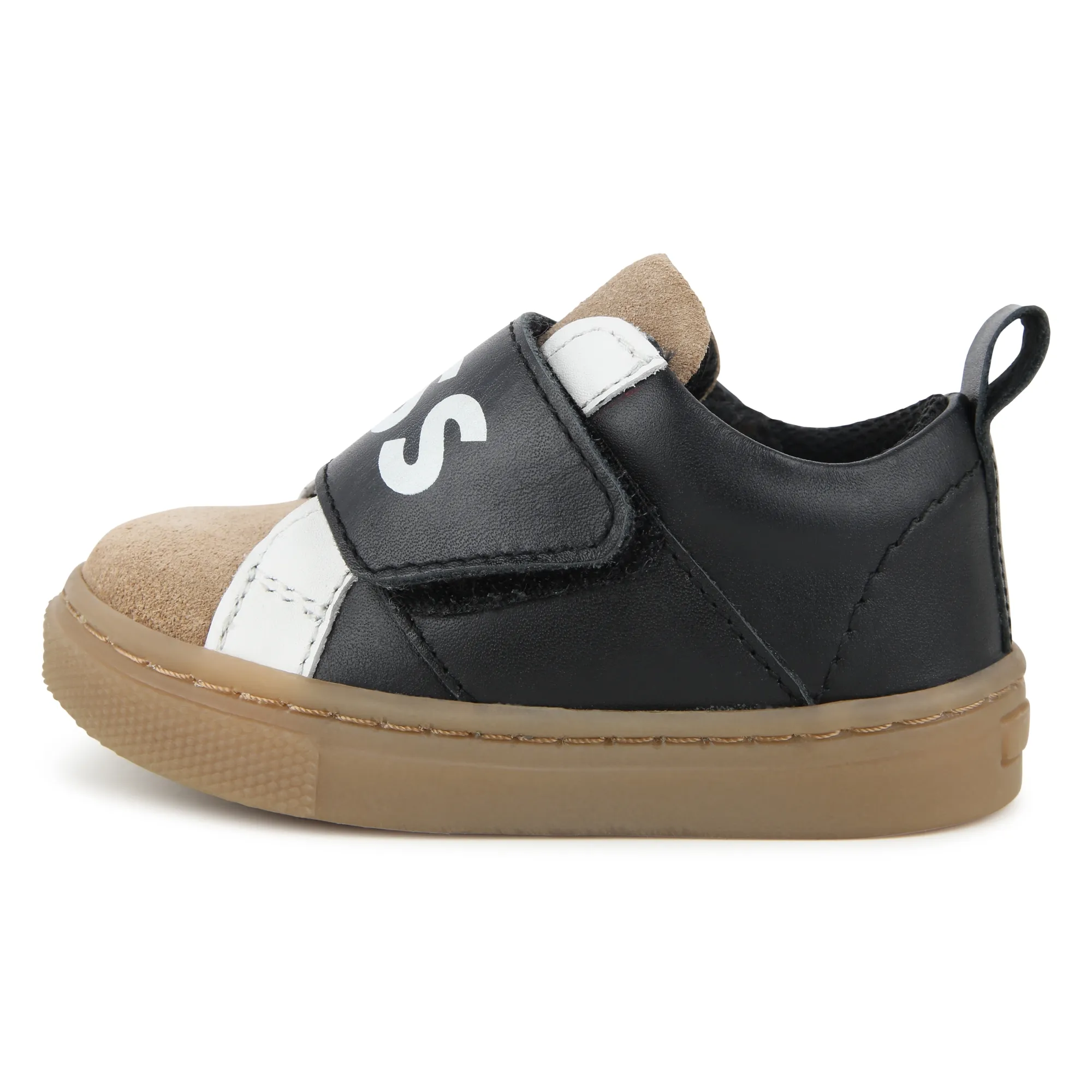 BOSS Zapatillas de piel con velcro