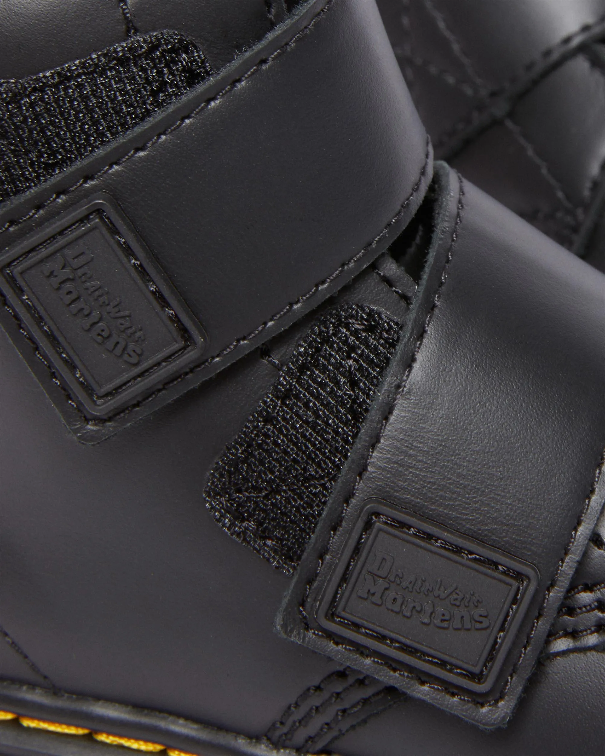 Botas 1460 para niños de piel con correa con velcro
