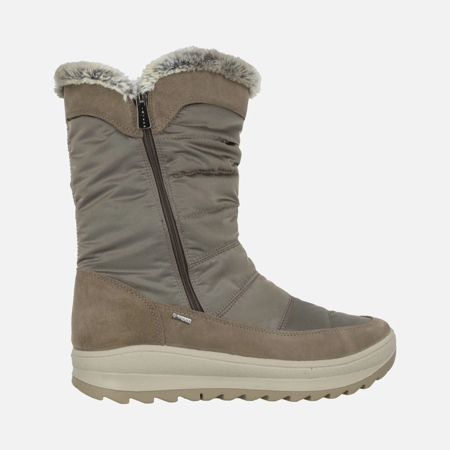 BOTAS BAJAS DE GORETEX EN TEJIDO NYLON Y PIEL SERRAJE