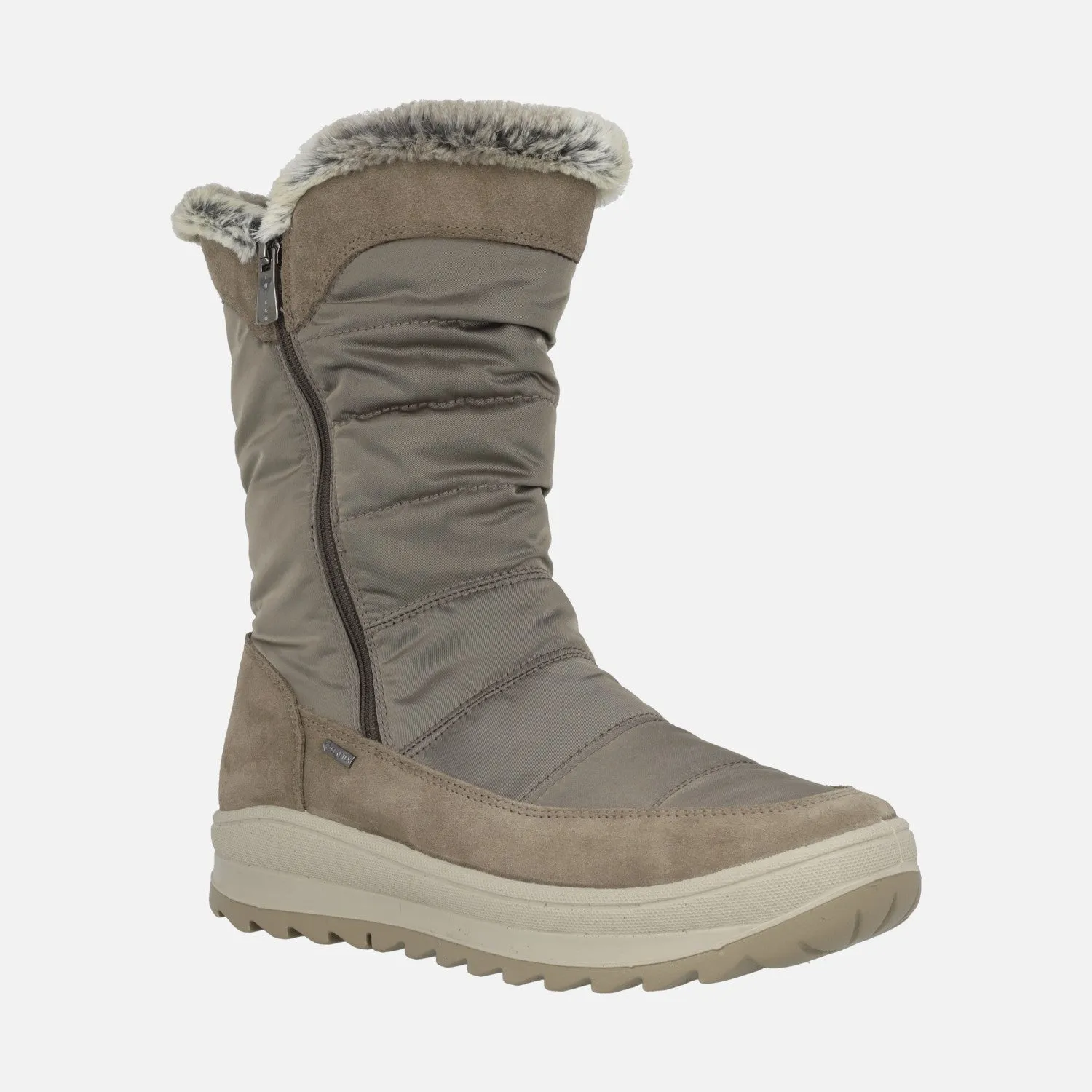 BOTAS BAJAS DE GORETEX EN TEJIDO NYLON Y PIEL SERRAJE