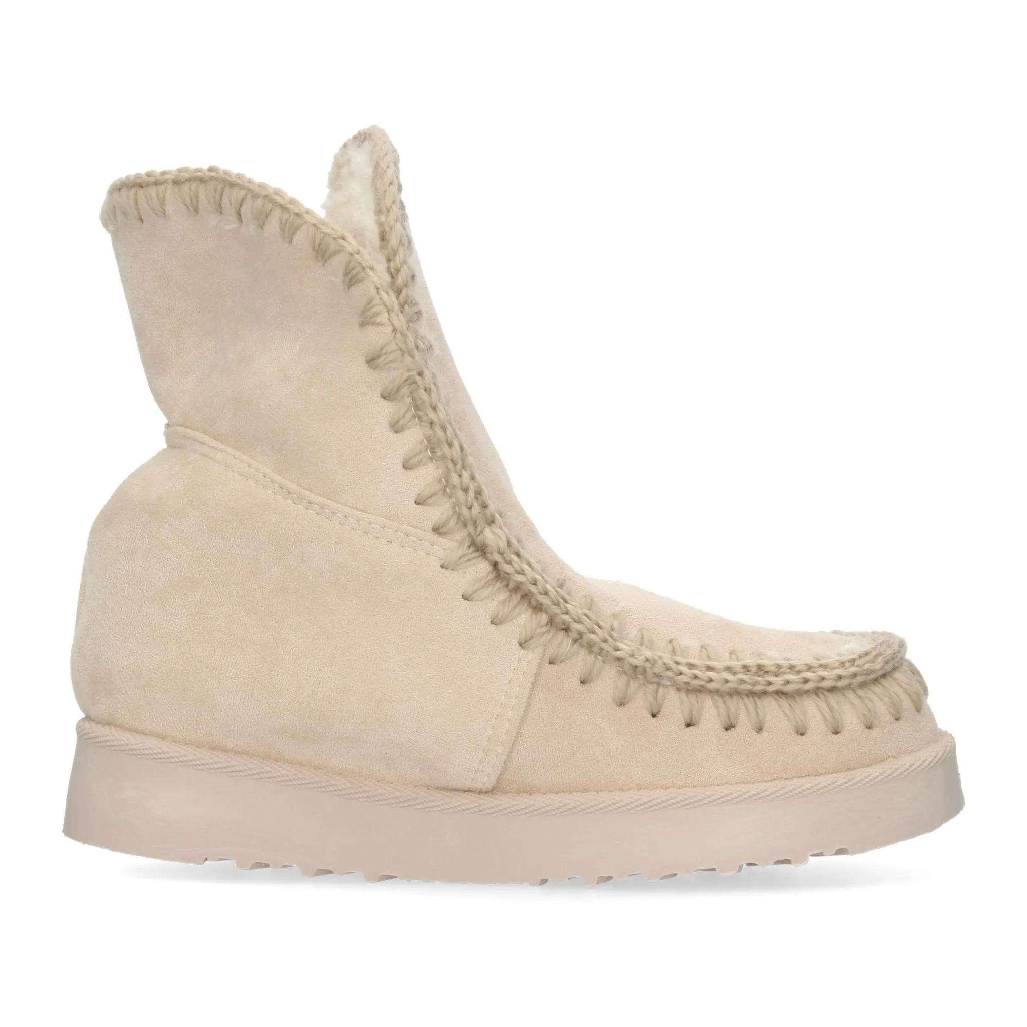 Botas esquimales para mujer color beige